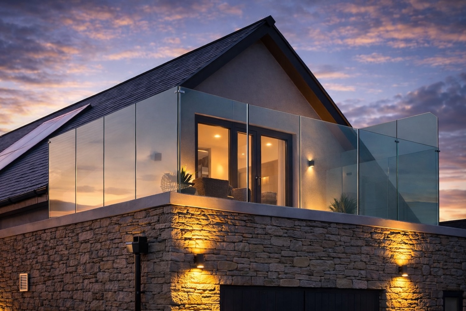 Frameless Glass Balustrade for a Front Patio – North Yorkshire | Tuffx ...