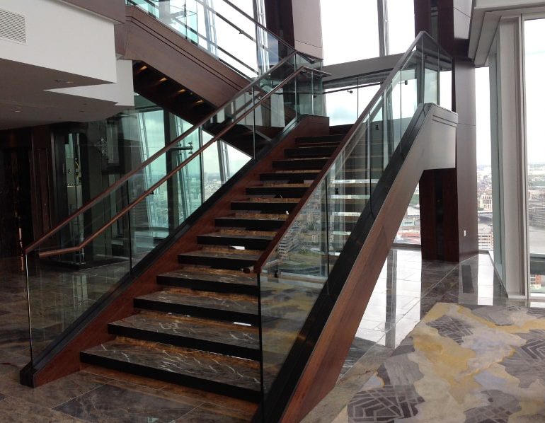 The Shard London glass stair balustrades